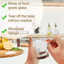 Oil Dispenser with Spout for Kitchen