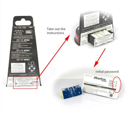Directional Password Padlock For Gym School Health Club Portable Anti Shim Secure Lock 6