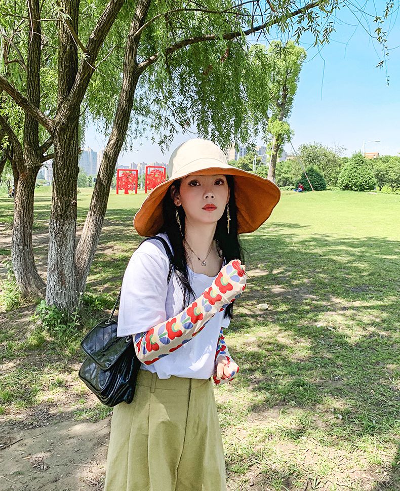 Double Sided Sun Protection Hat Anti UV Protection Beach Hat For Summer 8