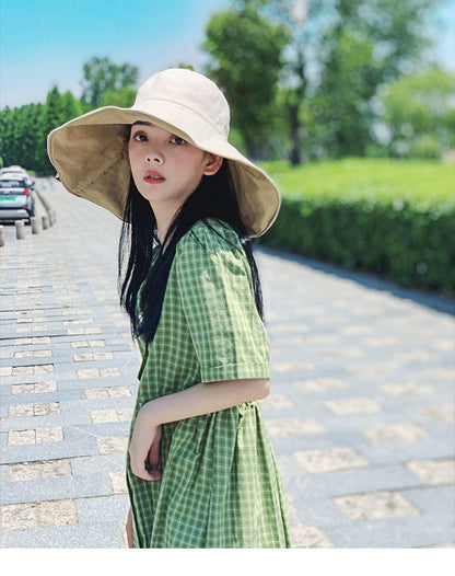 Double Sided Sun Protection Hat Anti UV Protection Beach Hat For Summer 16