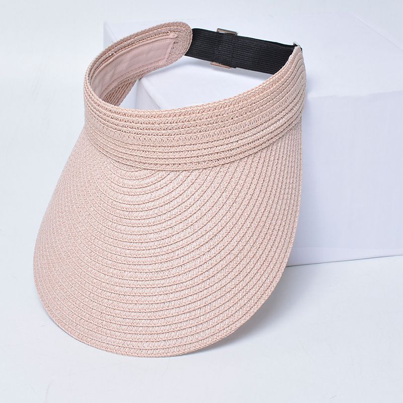 Fashionable Beach Sun Hat Womens Sun Protection Straw Visor