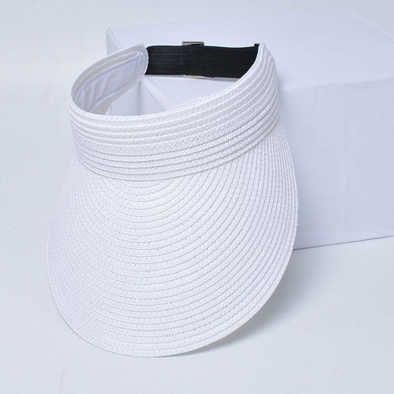 Fashionable Beach Sun Hat Womens Sun Protection Straw Visor