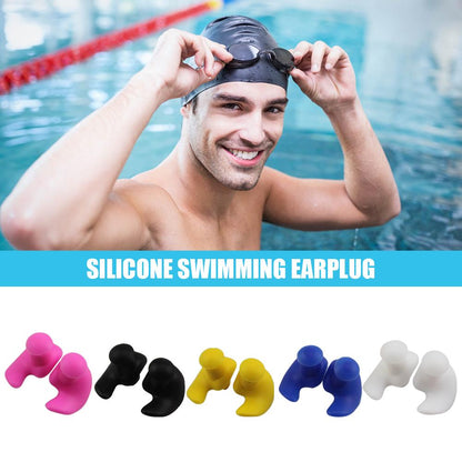 Waterproof Silicone Earplugs for Swimming Soft Comfortable and Durable Ear Plugs for Water Activit