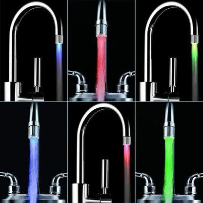 RGB LED Faucet Light ColorChanging Water Lamp for Bathroom  Kitchen