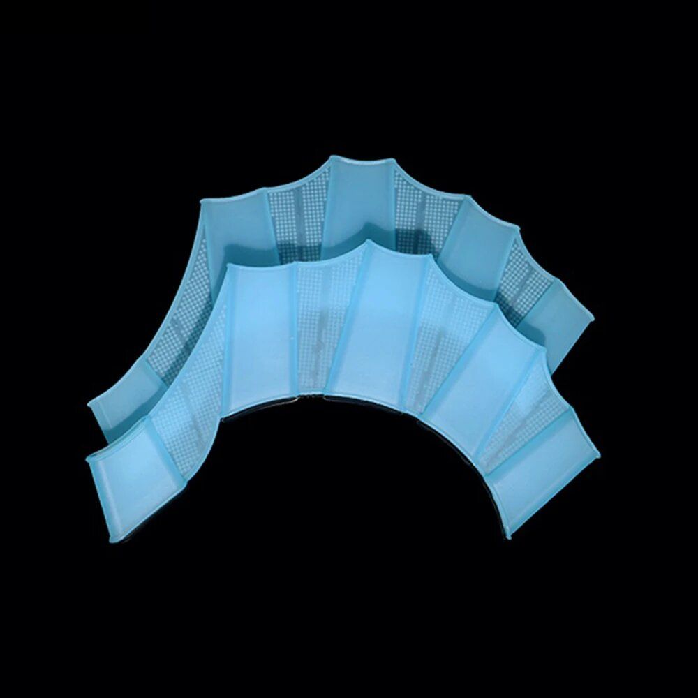 Silicone Swimming Fins Flipper Professional Training Finger Hand Gloves Paddles Equipment For Men W