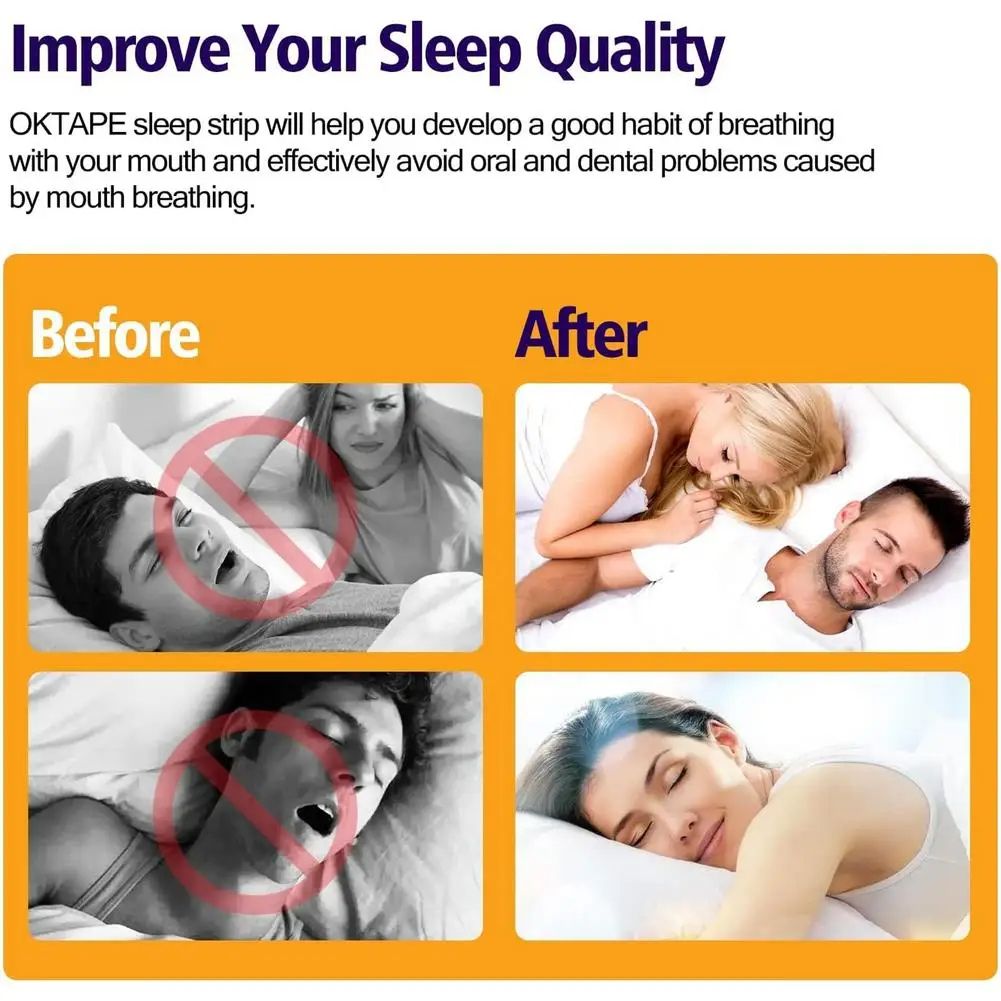Anti Snoring Mouth Patch For Adults  Children Sleep Breathing Orthosis Tape To Stop Snoring  Improv