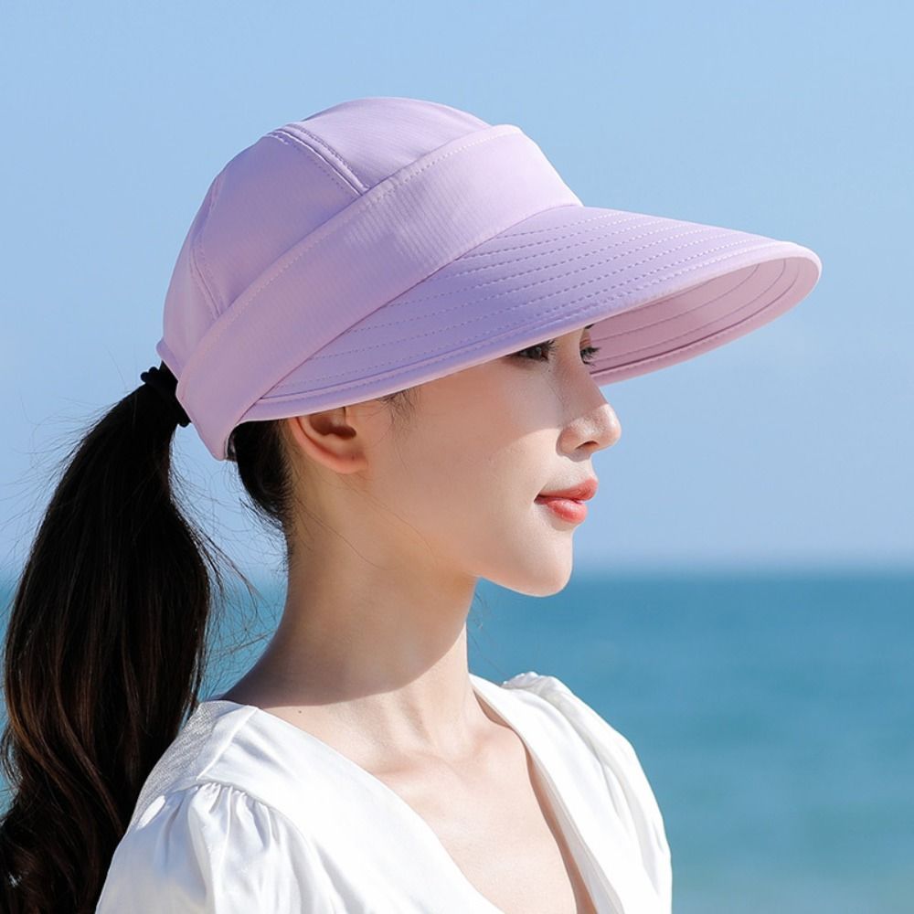 Wide Brim UV Protection Sun Hat Foldable Summer Sun Hat with Adjustable Fit for Women