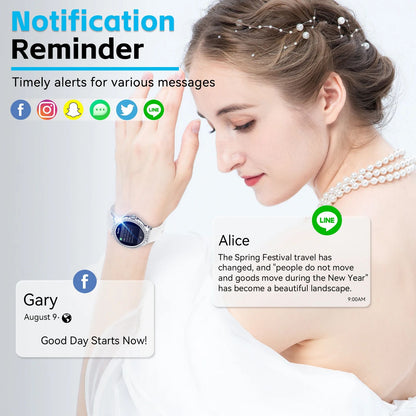 Womens Smartwatch with Heart Rate  Sleep Monitor Fitness Tracker Pedometer for Android  iPhone 2