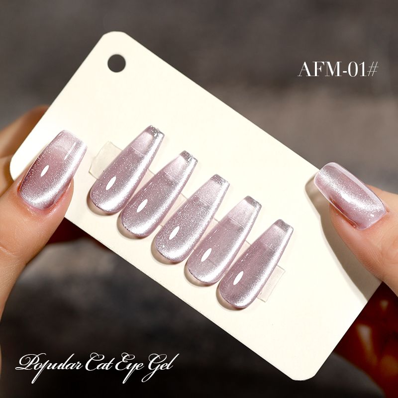 Gel Nail Polish  Red Cat Eye Nail Varnish Gel For Professional  Home Manicures 9
