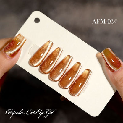 Gel Nail Polish  Red Cat Eye Nail Varnish Gel For Professional  Home Manicures 11