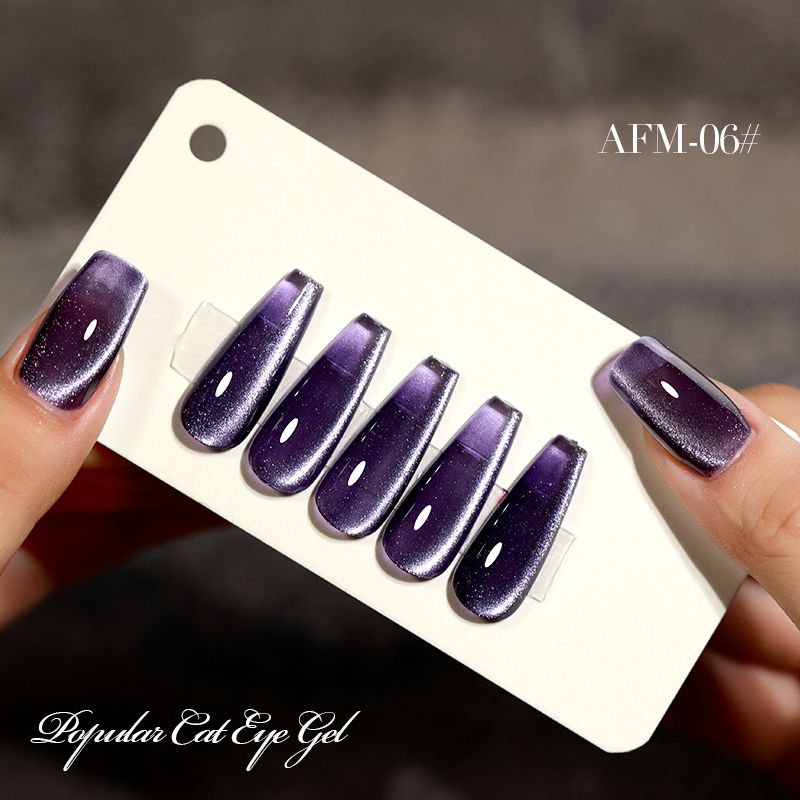Gel Nail Polish  Red Cat Eye Nail Varnish Gel For Professional  Home Manicures 14