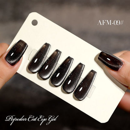 Gel Nail Polish  Red Cat Eye Nail Varnish Gel For Professional  Home Manicures 17