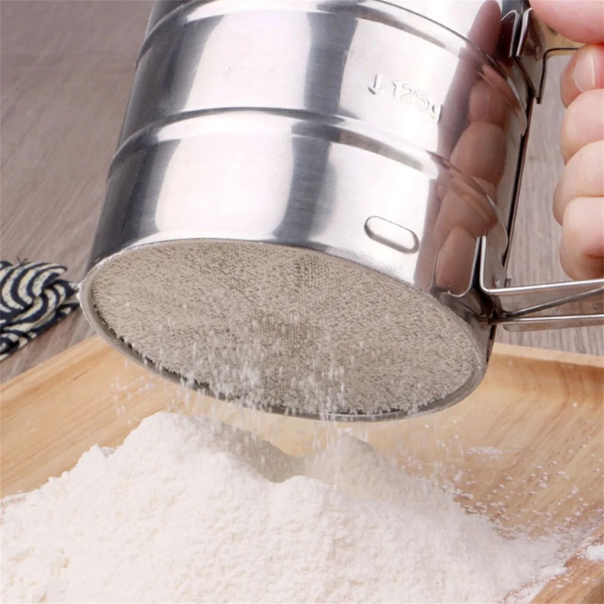 Premium Handheld Flour Sifter with Fine Mesh