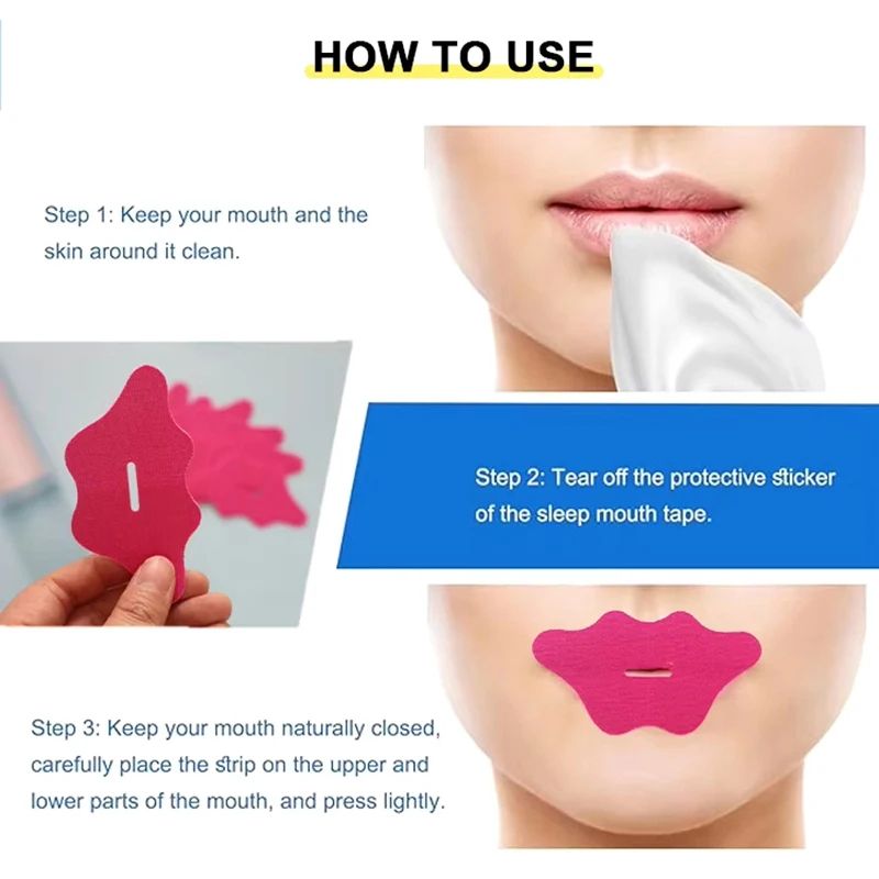 Mouth Tape For Sleep Apnea  Snoring Breathing Mouth Tape For Better Sleep 4