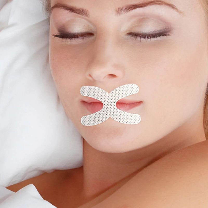 X-Shape Mouth Tape, Stop Snoring Nose Patch & Good Sleeping Aid Mouth Guard Device