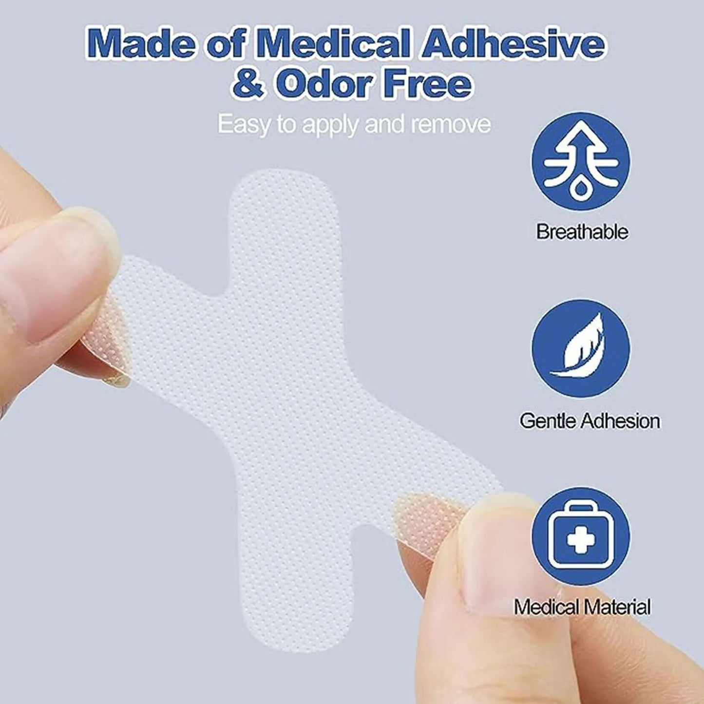 Anti Snoring Mouth Tape Transparent Breath Nasal Strips For Peaceful Sleep 4