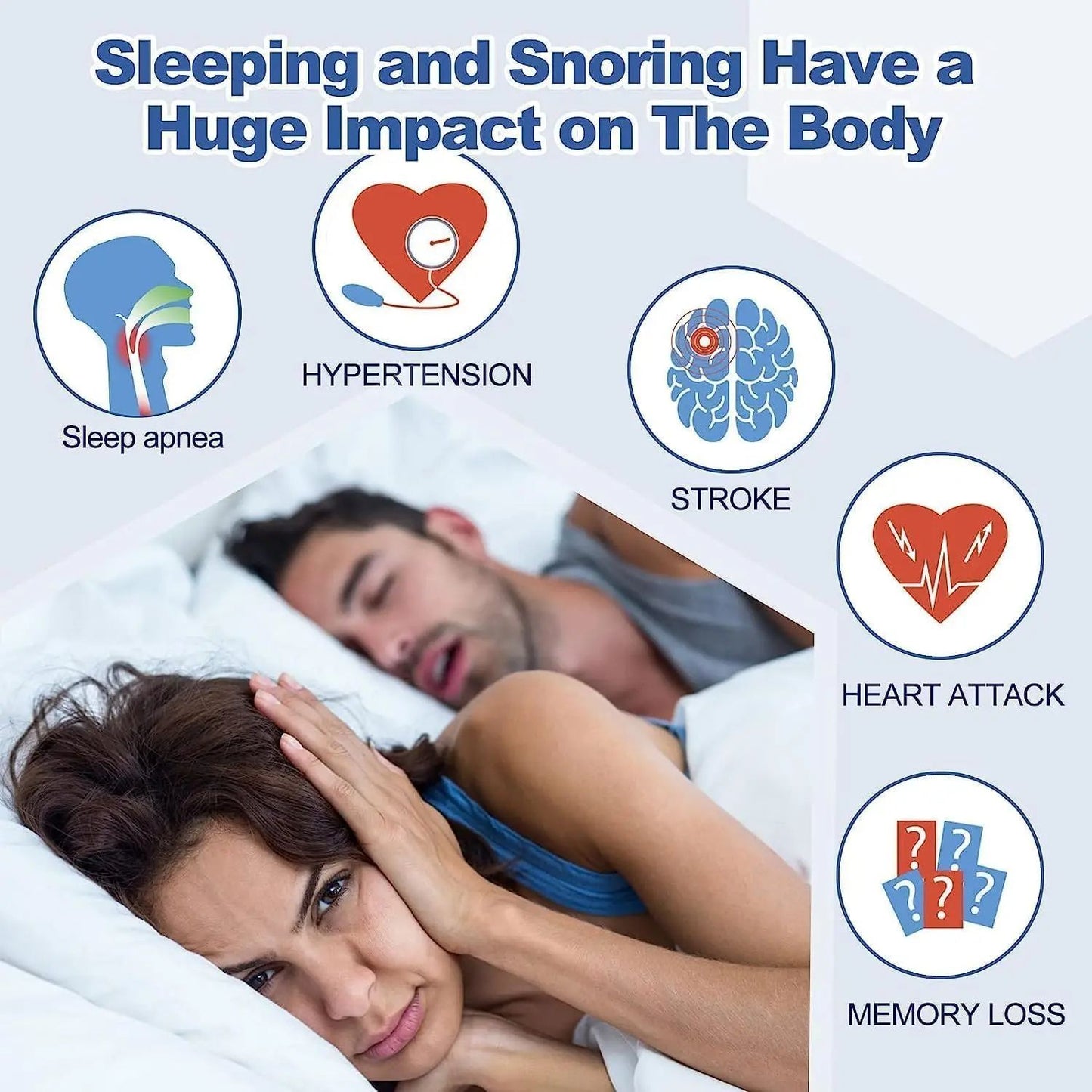 Anti Snoring Mouth Tape Transparent Breath Nasal Strips For Peaceful Sleep 2