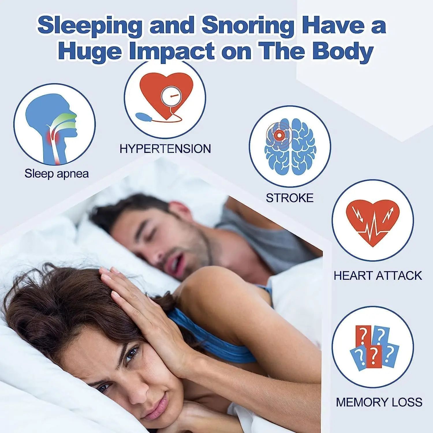 Anti Snoring Mouth Tape Transparent Breath Nasal Strips For Peaceful Sleep 2