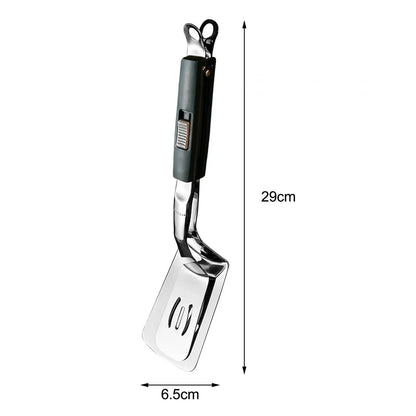 Premium Stainless Steel Slotted Spatula Tongs  Ideal For Grilling Fish Steaks Burgers And Eggs 6