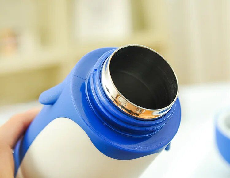 Penguin Stainless Steel Vacuum Thermos  Insulated Travel Mug For Coffee Tea  WaterTemperature Reten 2