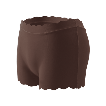 Womens Seamless Silk Satin Panties Wavy Edge Cozy Lingerie Briefs for Everyday Comfor