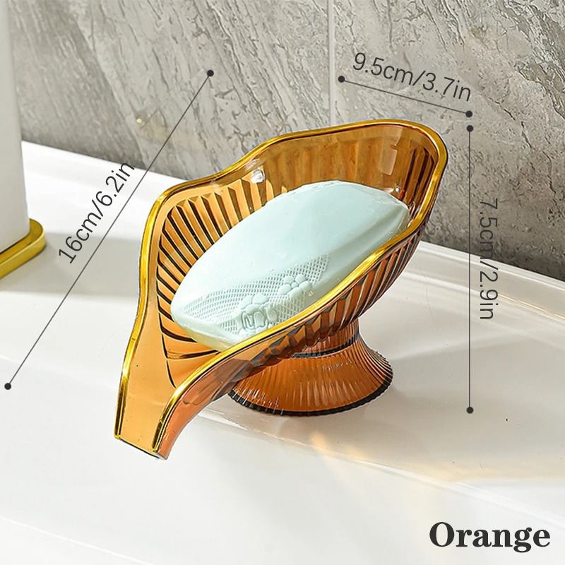 Creative NonSlip Soap Holder With Suction Cup Drain Stylish Shower Soap Container 6