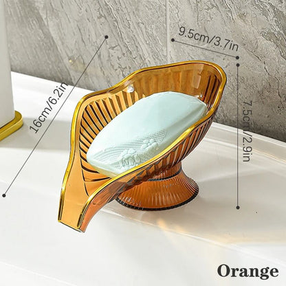 Creative NonSlip Soap Holder With Suction Cup Drain Stylish Shower Soap Container 6