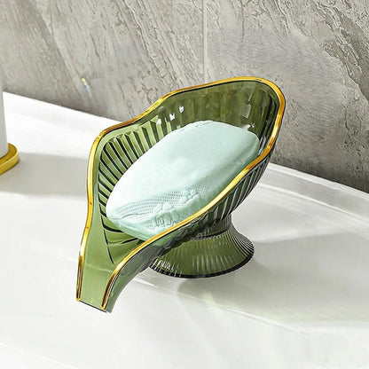 Creative Non-Slip Soap Holder with Suction Cup Drain, Stylish Shower Soap Container