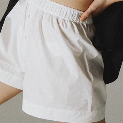 Casual Vintage Shorts for Women High Waist Elastic Waist Striped Print Pajama Pants Beachwear  St