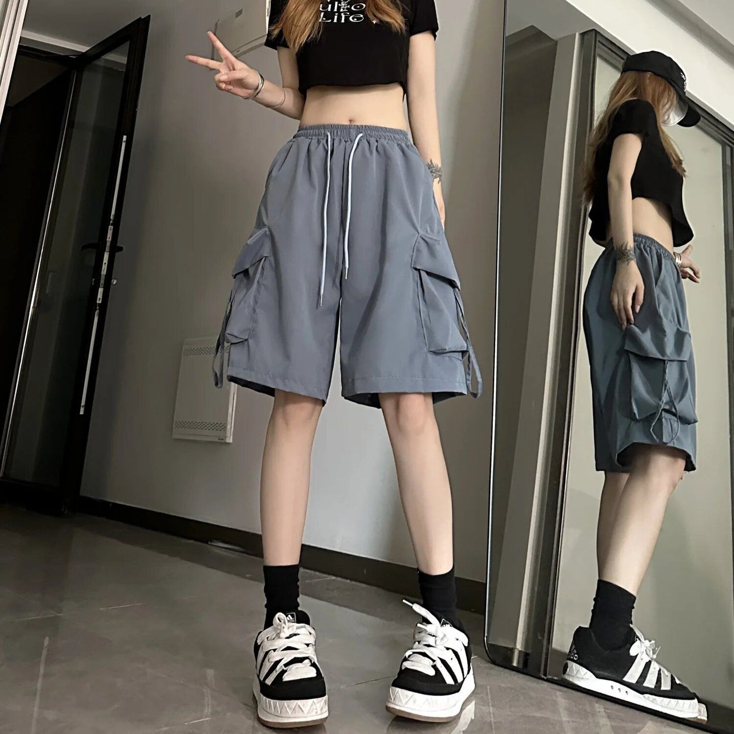 QuickDrying Sports Shorts for Women Summer WideLeg Casual Overalls with Five Points Style