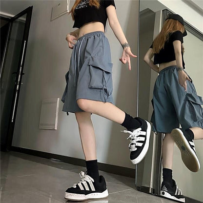 QuickDrying Sports Shorts for Women Summer WideLeg Casual Overalls with Five Points Style