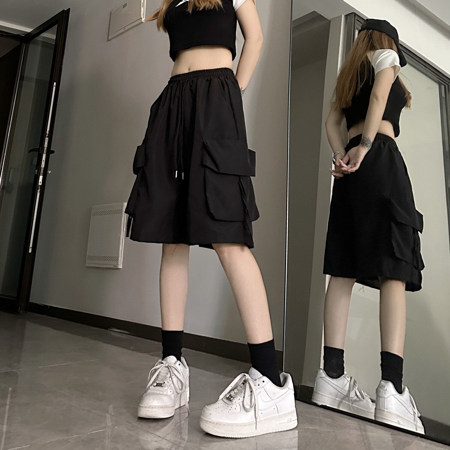QuickDrying Sports Shorts for Women Summer WideLeg Casual Overalls with Five Points Style
