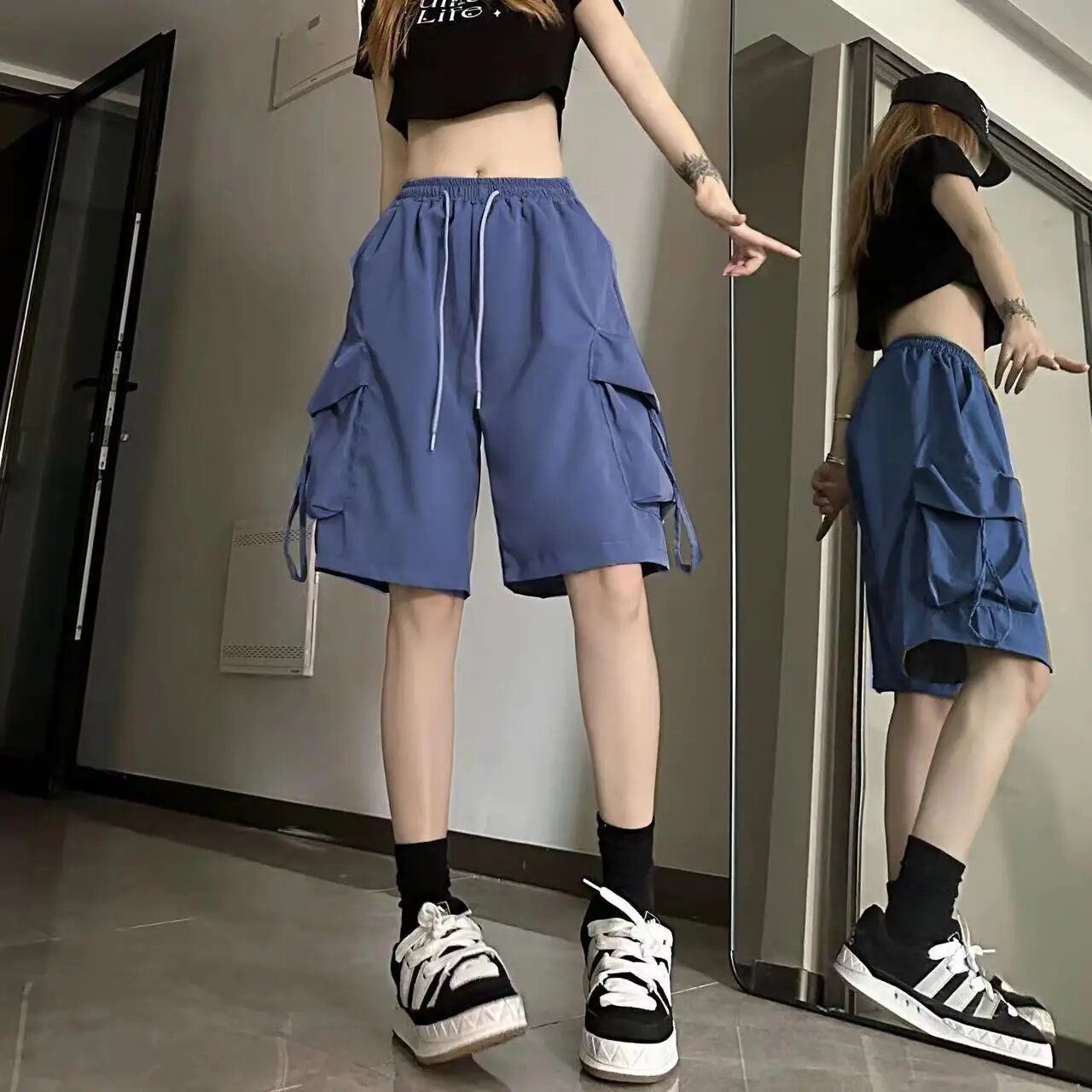QuickDrying Sports Shorts for Women Summer WideLeg Casual Overalls with Five Points Style