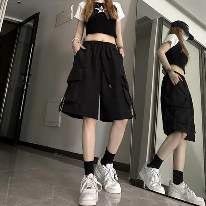 QuickDrying Sports Shorts for Women Summer WideLeg Casual Overalls with Five Points Style