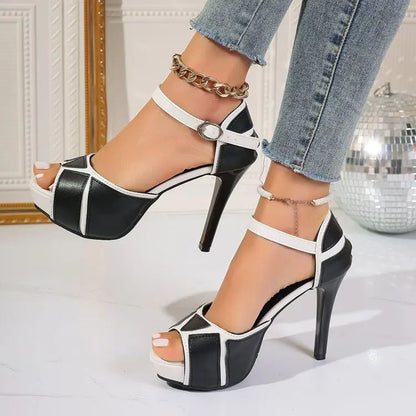 Sexy Platform Wedge Sandals High Heels Fish Mouth Shoes for Outdoor  Dress Occasions 3