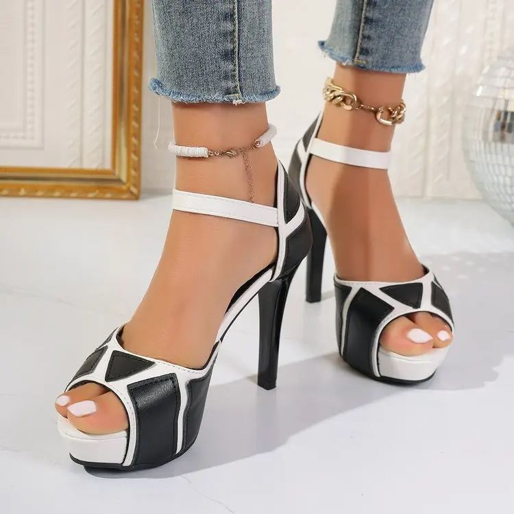 Sexy Platform Wedge Sandals High Heels Fish Mouth Shoes for Outdoor  Dress Occasions 8