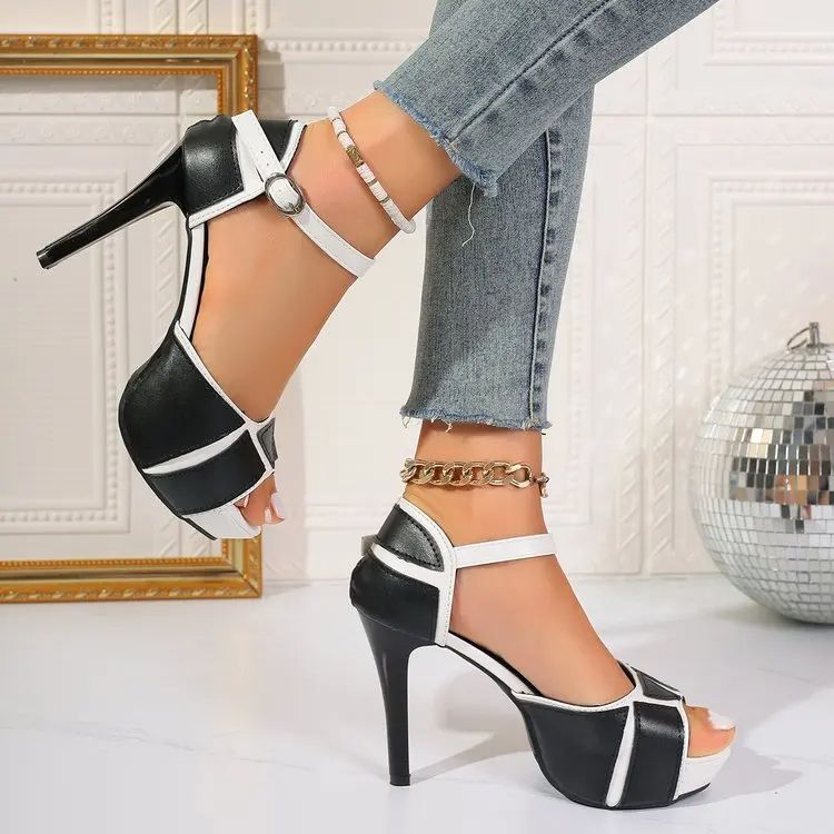 Sexy Platform Wedge Sandals High Heels Fish Mouth Shoes for Outdoor  Dress Occasions 10