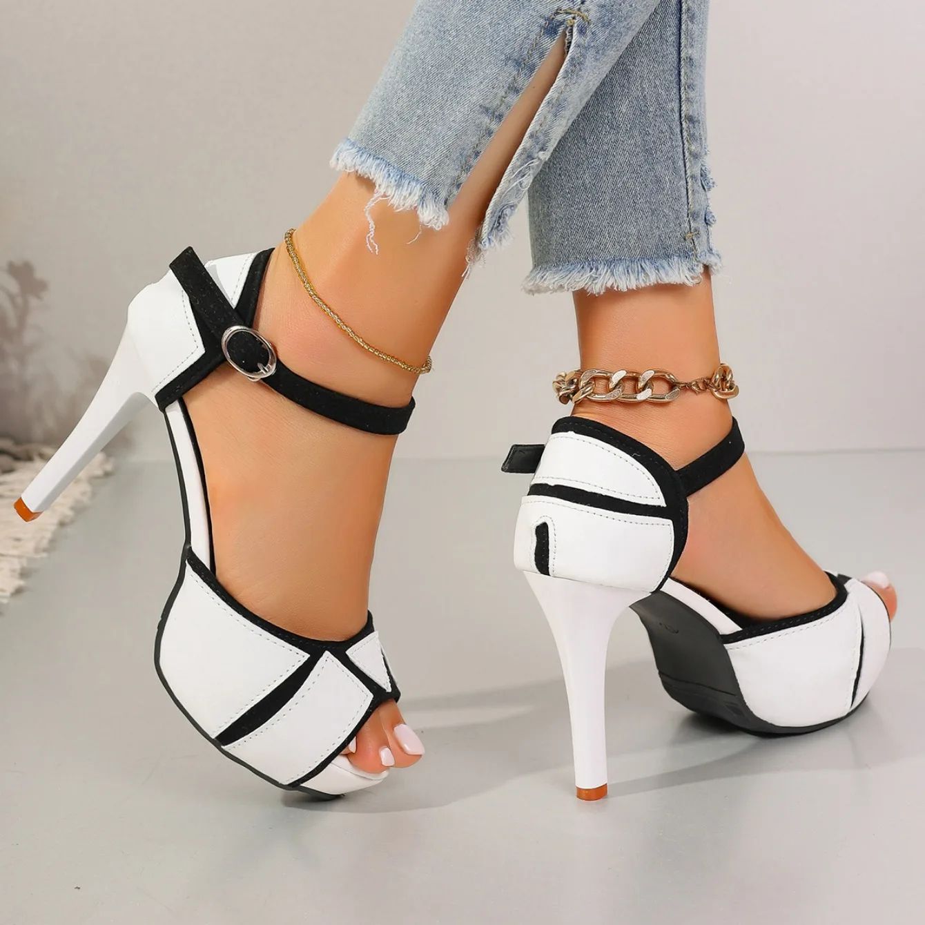 Sexy Platform Wedge Sandals High Heels Fish Mouth Shoes for Outdoor  Dress Occasions 11