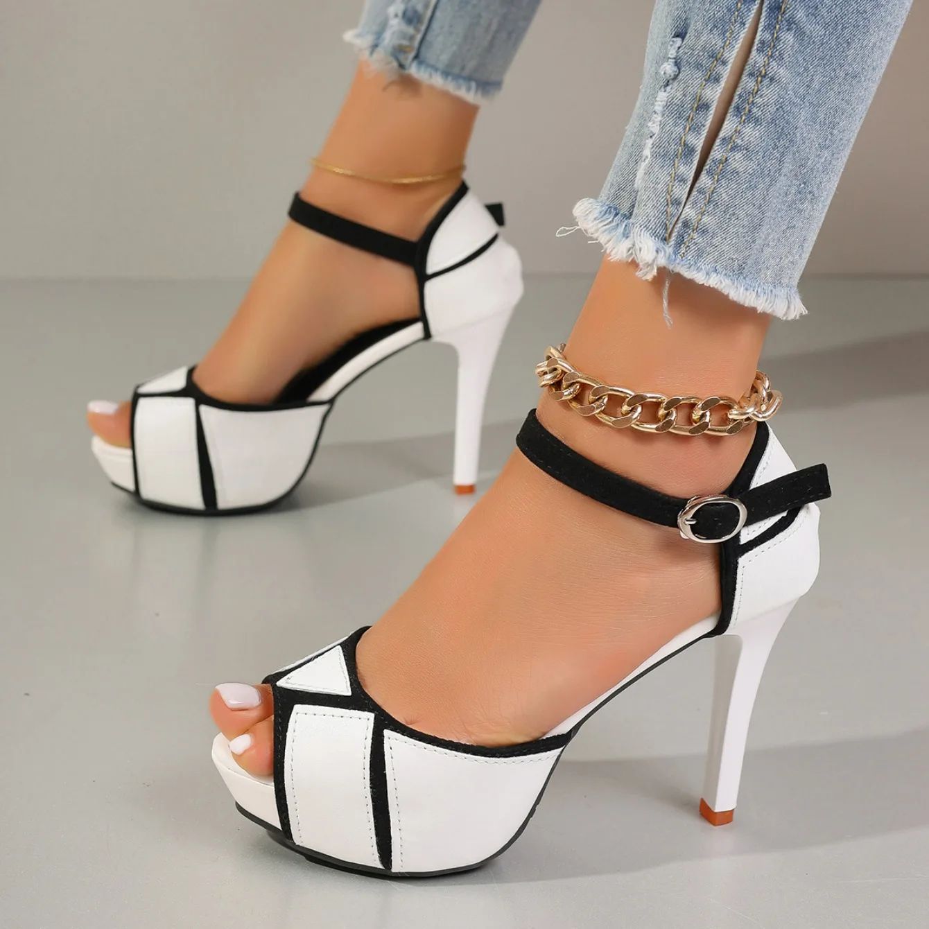 Sexy Platform Wedge Sandals High Heels Fish Mouth Shoes for Outdoor  Dress Occasions 7