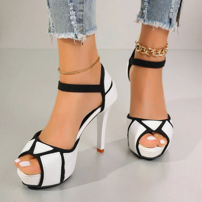 Sexy Platform Wedge Sandals High Heels Fish Mouth Shoes for Outdoor  Dress Occasions 9