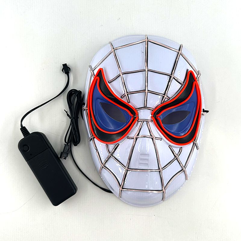 Cosplay Spider Full Face Mask with LED Lights Halloween Disguise Mask for Parties  Carnivals