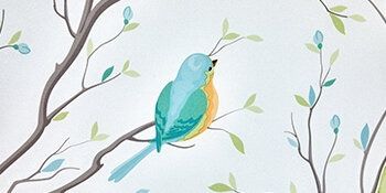 Opaque Privacy Window Film with Static Cling Decorative Bird Decals  Frosted Glass Stickers for Ho
