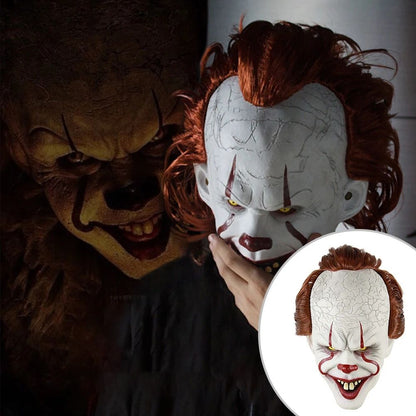 Luminescent Stephen Halloween Mask Realistic LED Clown Mask for Halloween  Carnival