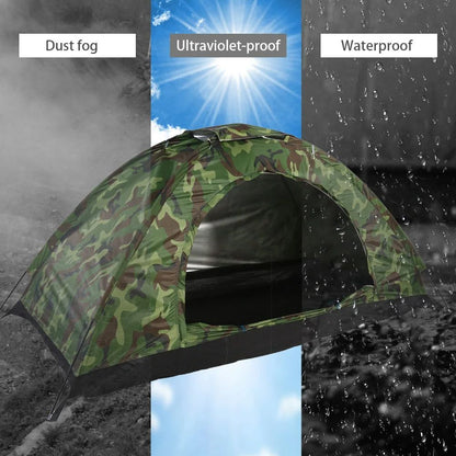 Camouflage UV Waterproof Tent For Camping  Hiking Lightweight  Durable Outdoor Tent 2