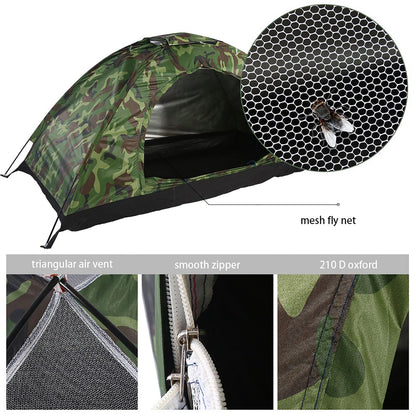 Camouflage UV Waterproof Tent For Camping  Hiking Lightweight  Durable Outdoor Tent 3