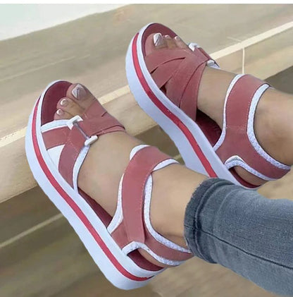 Lightweight Outdoor Platform Sandals for Casual  Beach Wear 100