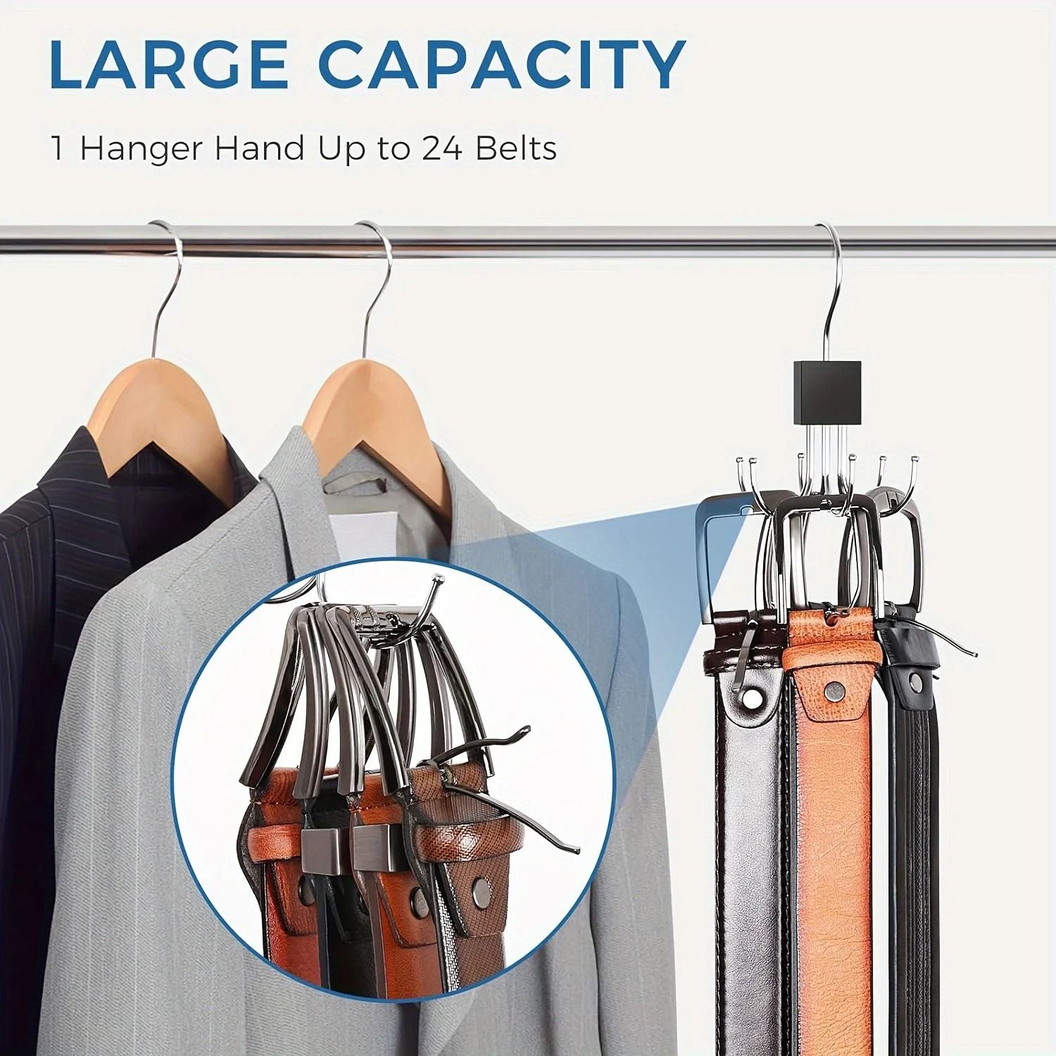 Premium stainless steel belt hook