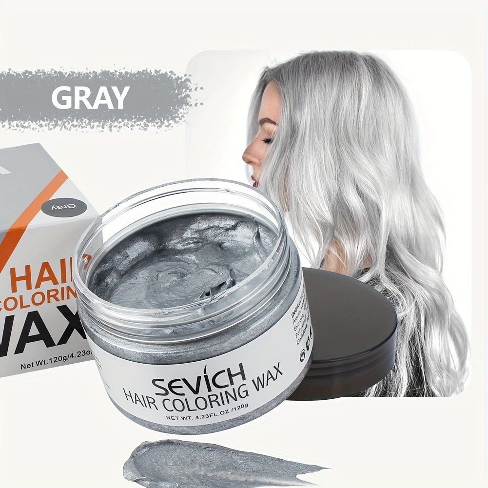Temporary Hair Color Wax Easy to Wash DIY Hair Dye for Beards Eyebrows  Styling Dyed Mud