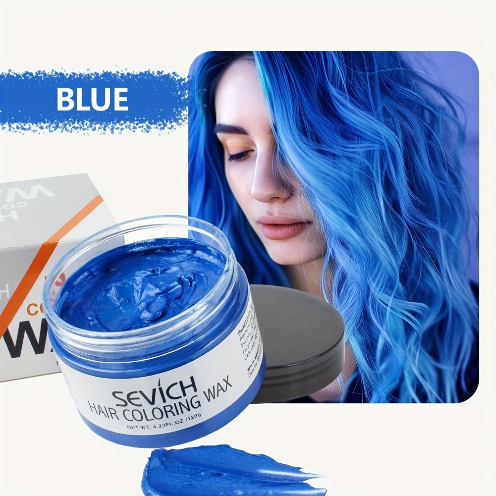 Temporary Hair Color Wax Easy to Wash DIY Hair Dye for Beards Eyebrows  Styling Dyed Mud