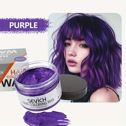 Temporary Hair Color Wax Easy to Wash DIY Hair Dye for Beards Eyebrows  Styling Dyed Mud